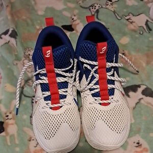Under Armour White and Blue Athletic Shoes